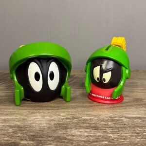 Vintage Marvin The Martian Mug & Coin Bank Collectible Set By Applause Inc.